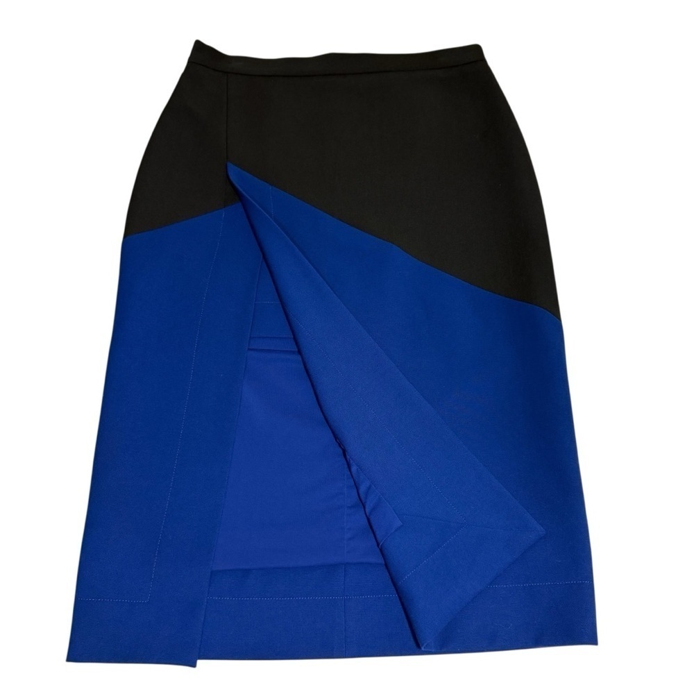 BCBGMaxAzria Skirt two tone Black and  Royal Blue - Picture 2 of 15